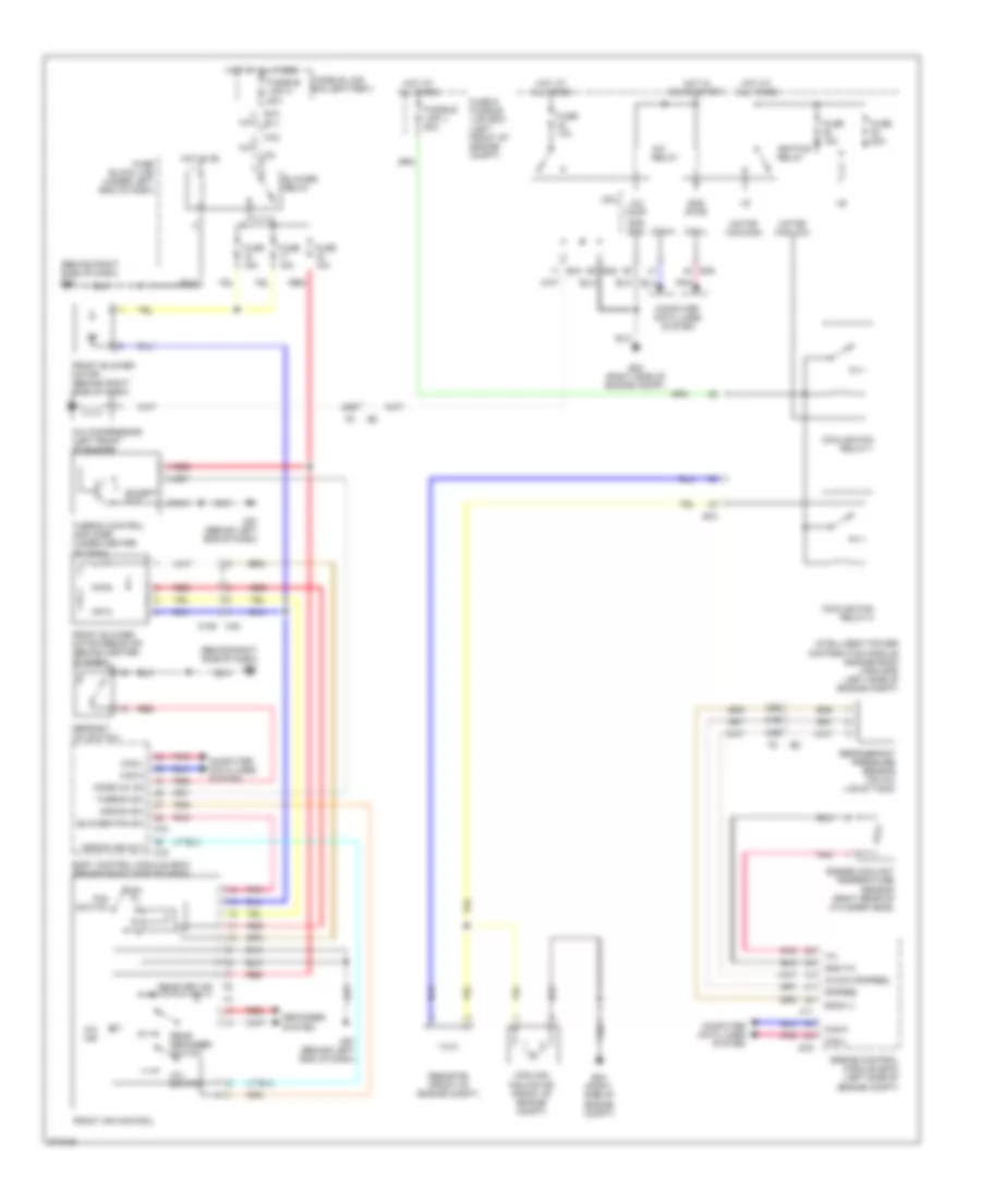 Manual AC Wiring Diagram, Hatchback for Nissan Versa S 2012