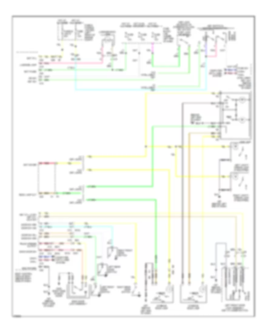 Courtesy Lamps Wiring Diagram Hatchback for Nissan Versa S 2012