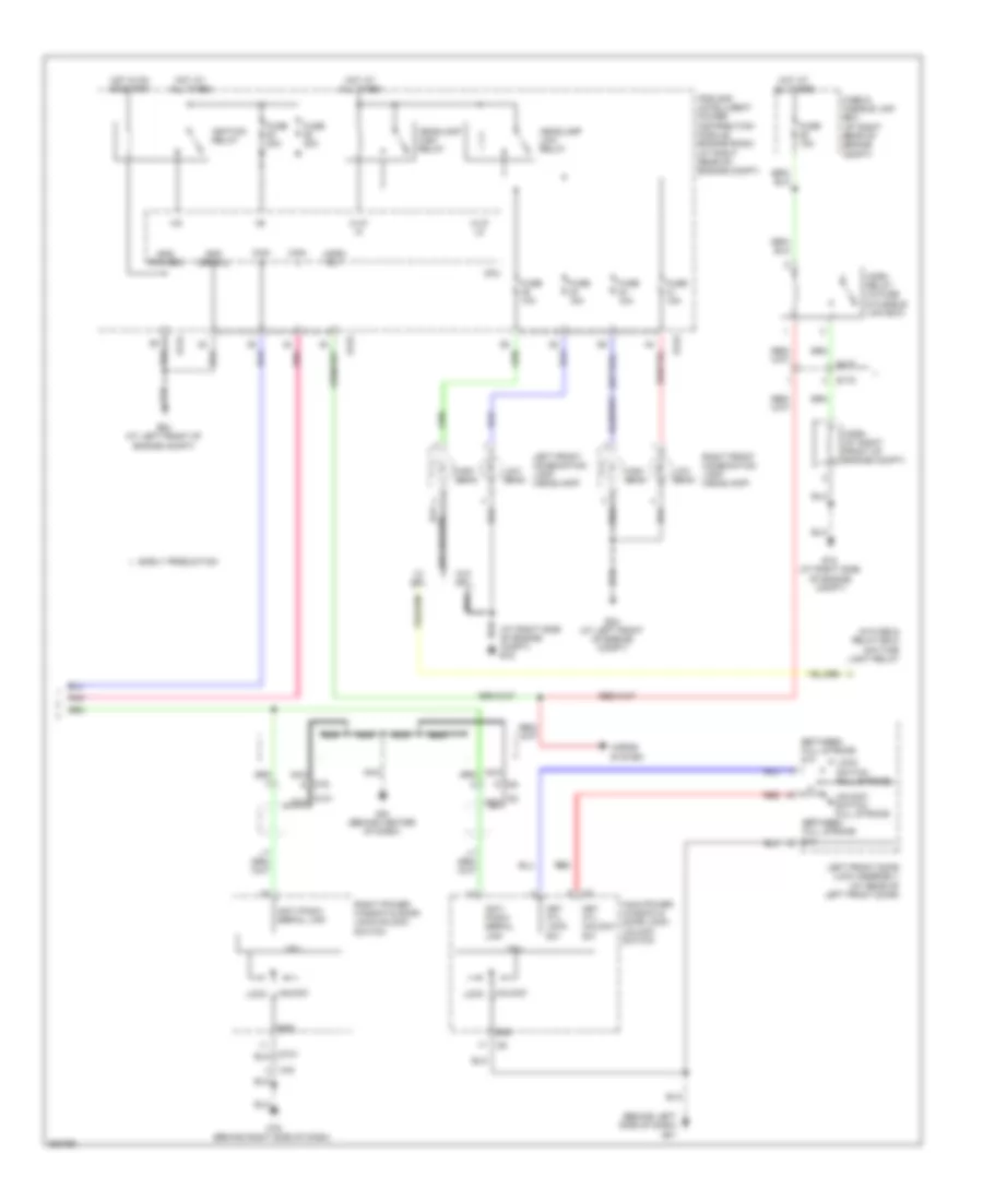 Forced Entry Wiring Diagram, Crew Cab (2 of 2) for Nissan Titan PRO-4X 2011