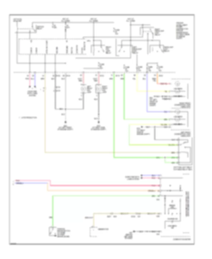 Headlamps Wiring Diagram, with DRL (2 of 2) for Nissan Titan PRO-4X 2011
