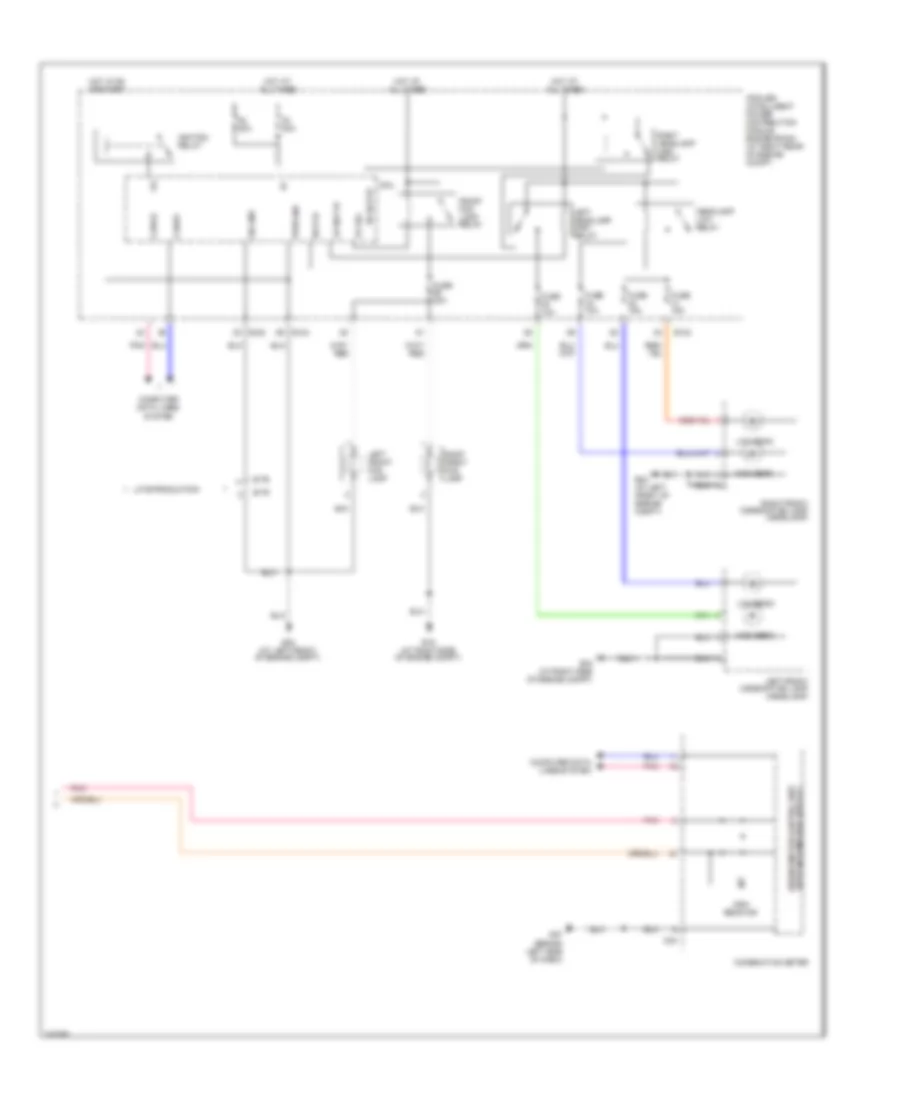 Headlamps Wiring Diagram, without DRL (2 of 2) for Nissan Titan PRO-4X 2011