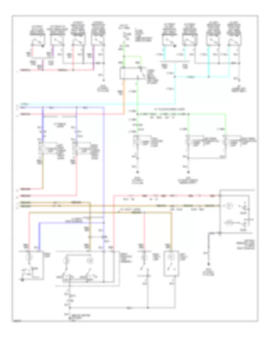 Courtesy Lamps Wiring Diagram (2 of 2) for Nissan Titan PRO-4X 2011