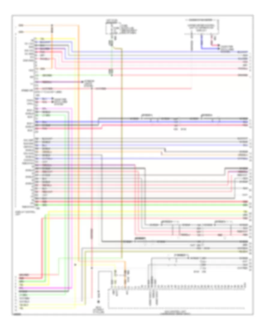Navigation Wiring Diagram (4 of 5) for Nissan Titan PRO-4X 2011