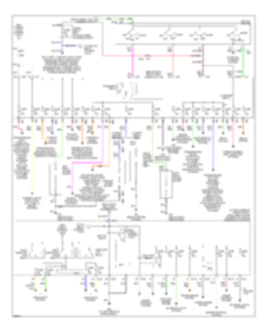 Power Distribution Wiring Diagram (2 of 2) for Nissan Titan PRO-4X 2011