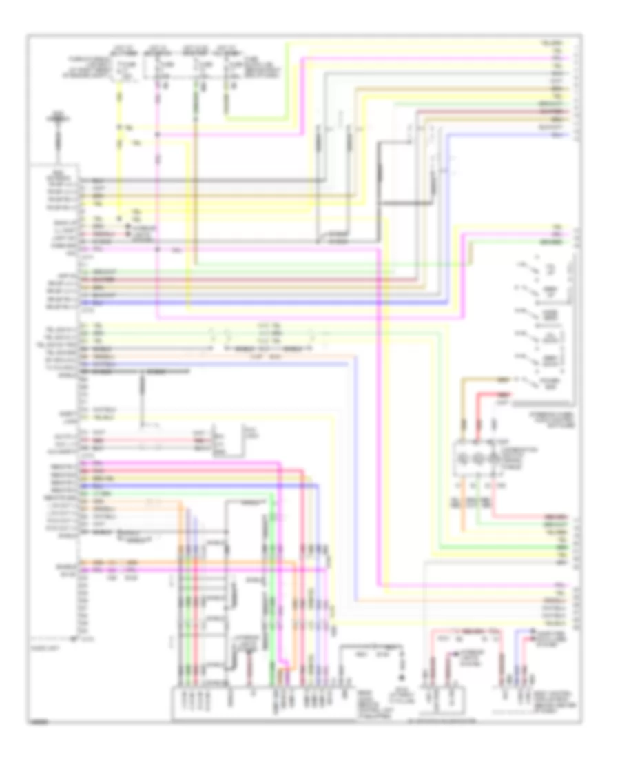 Premium Radio Wiring Diagram, without Navigation (1 of 3) for Nissan Titan PRO-4X 2011