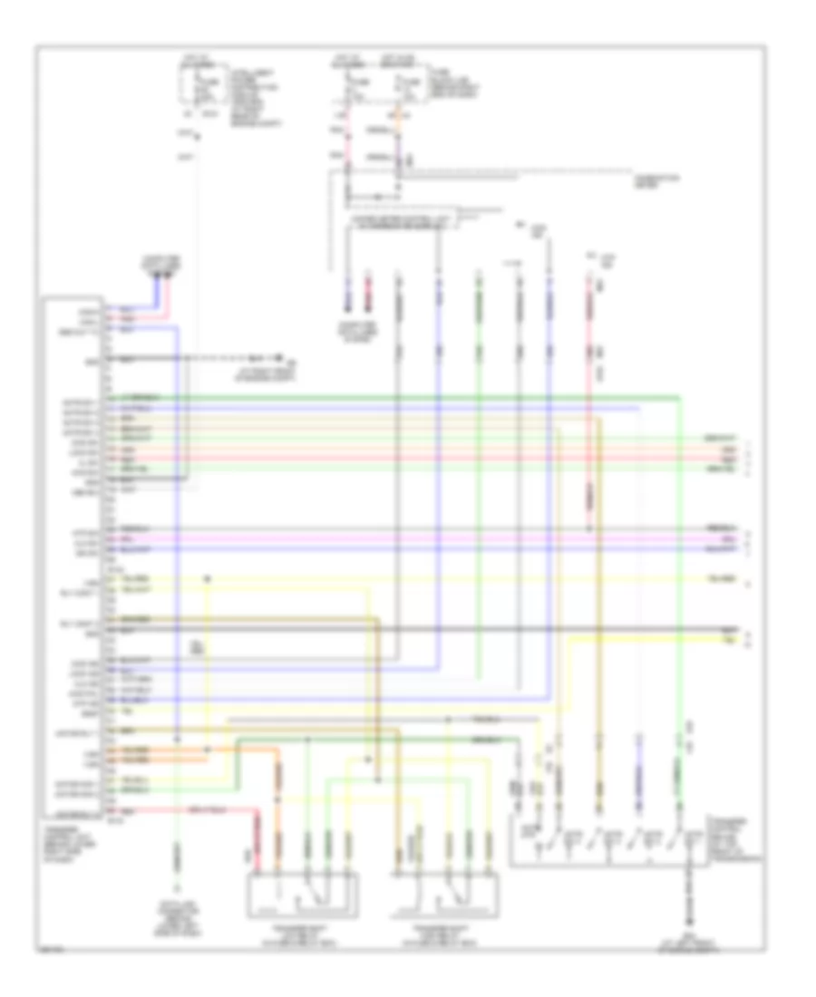 4WD Wiring Diagram 1 of 2 for Nissan Titan PRO 4X 2011