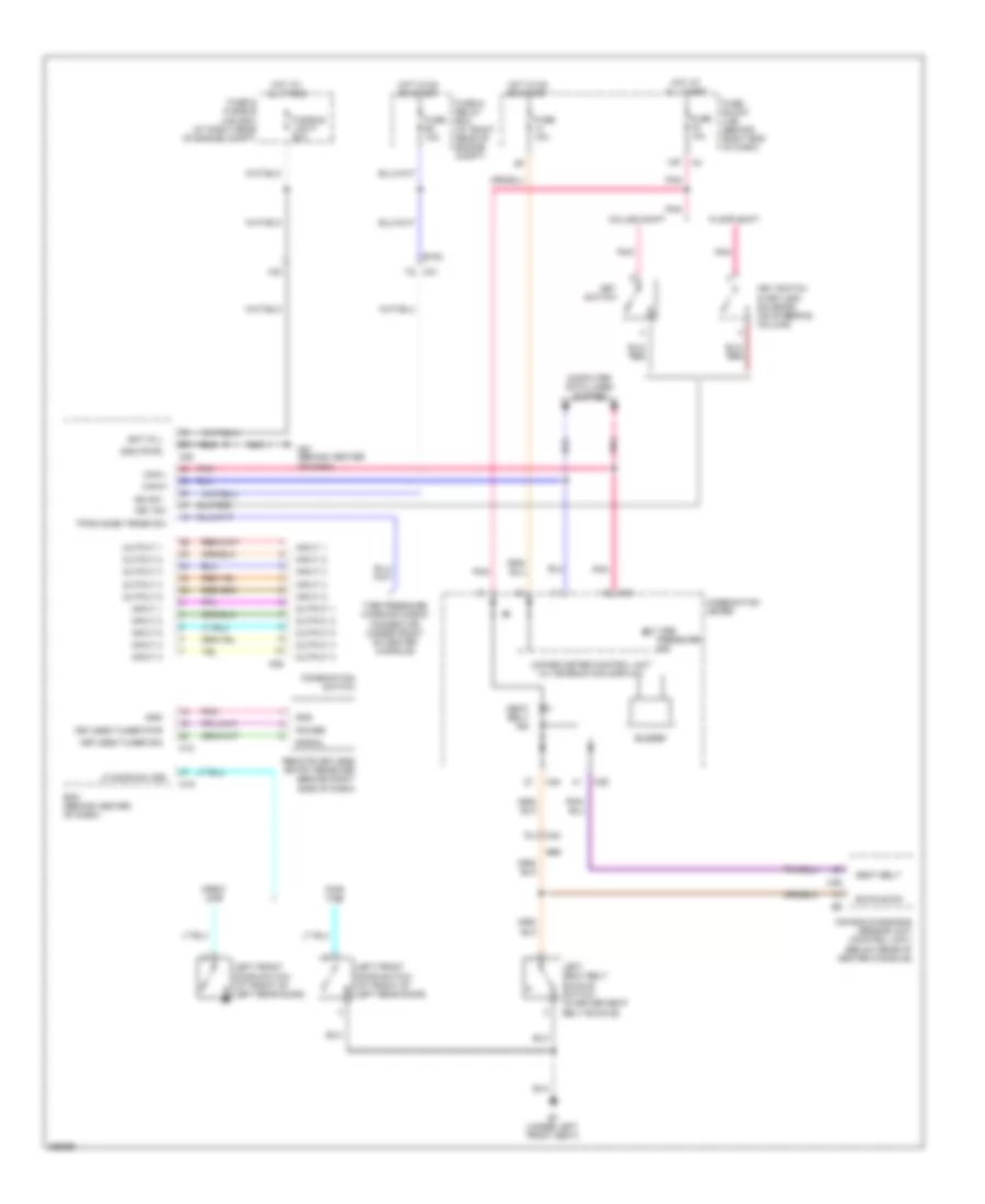 Warning Systems Wiring Diagram for Nissan Titan PRO-4X 2011