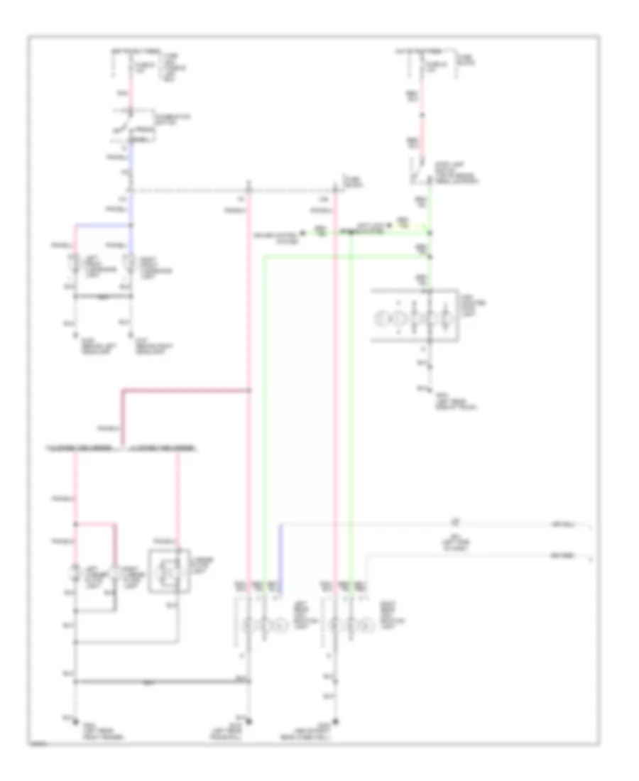 Exterior Lamps Wiring Diagram 1 of 2 for Nissan Pathfinder LE 1996