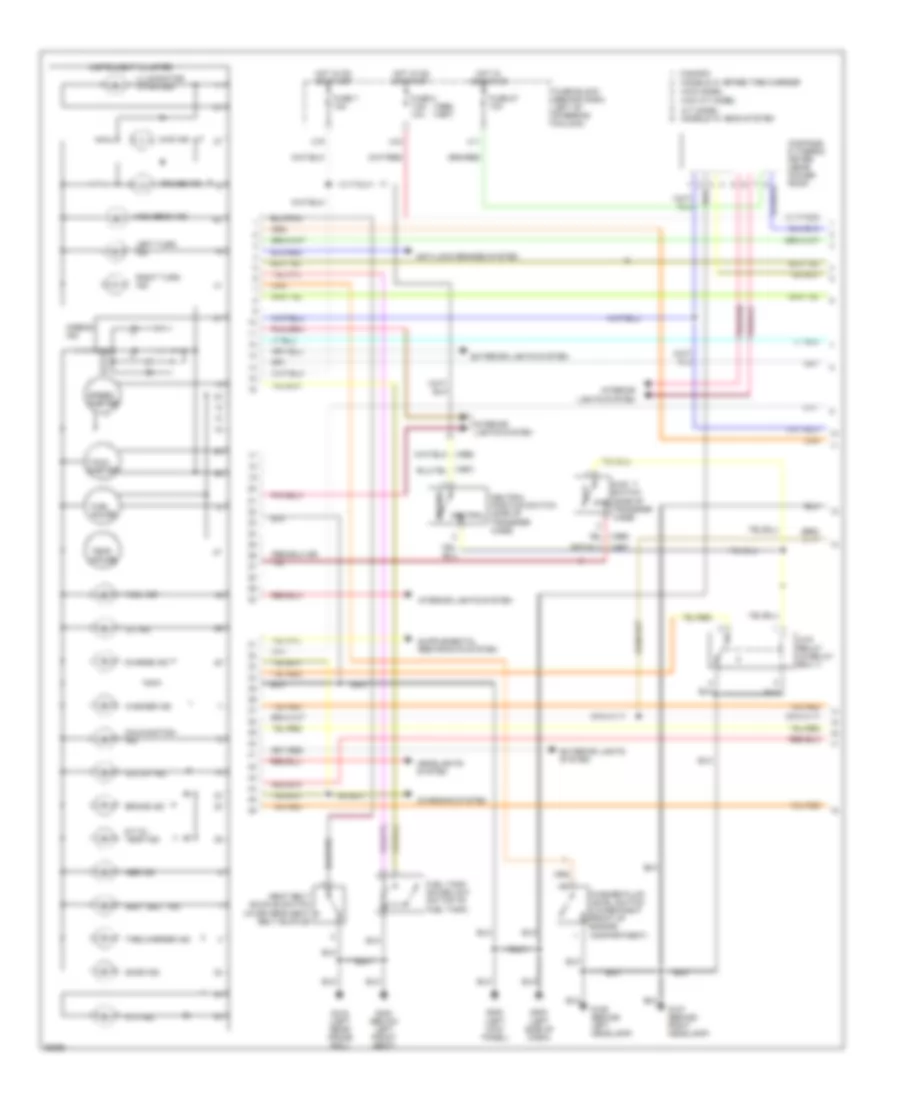 Instrument Cluster Wiring Diagram 1 of 2 for Nissan Pathfinder LE 1996