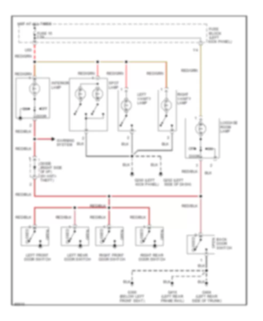 Courtesy Lamps Wiring Diagram for Nissan Pathfinder LE 1996