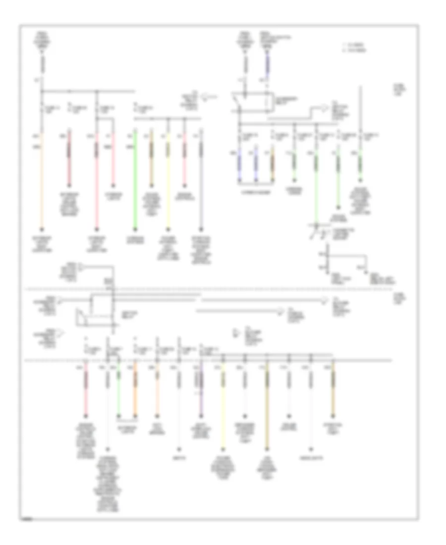 Power Distribution Wiring Diagram (2 of 3) for Nissan Pathfinder LE 1996