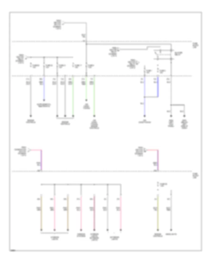 Power Distribution Wiring Diagram (3 of 3) for Nissan Pathfinder LE 1996