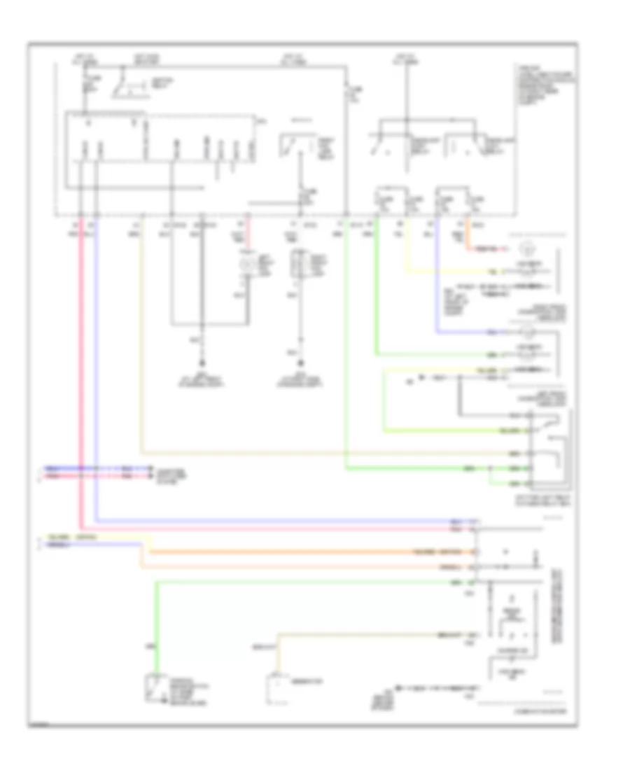 Headlamps Wiring Diagram, with DRL (2 of 2) for Nissan Titan XE 2009