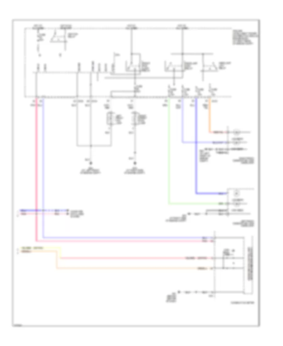 Headlamps Wiring Diagram, without DRL (2 of 2) for Nissan Titan XE 2009