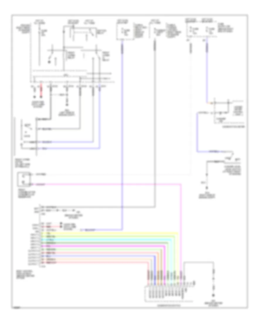 Электросхема стеклоочистителя, дворников и омывателя для Nissan Titan XE 2004