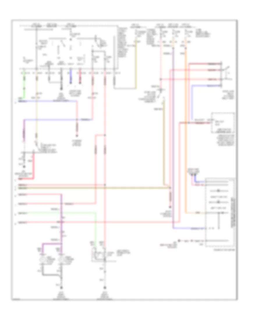 Exterior Lamps  Trailer Connector Wiring Diagram 2 of 2 for Nissan Armada SL 2014