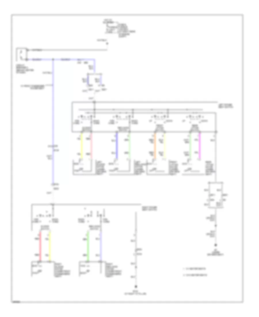 Power Seat Wiring Diagram for Nissan Armada SL 2014