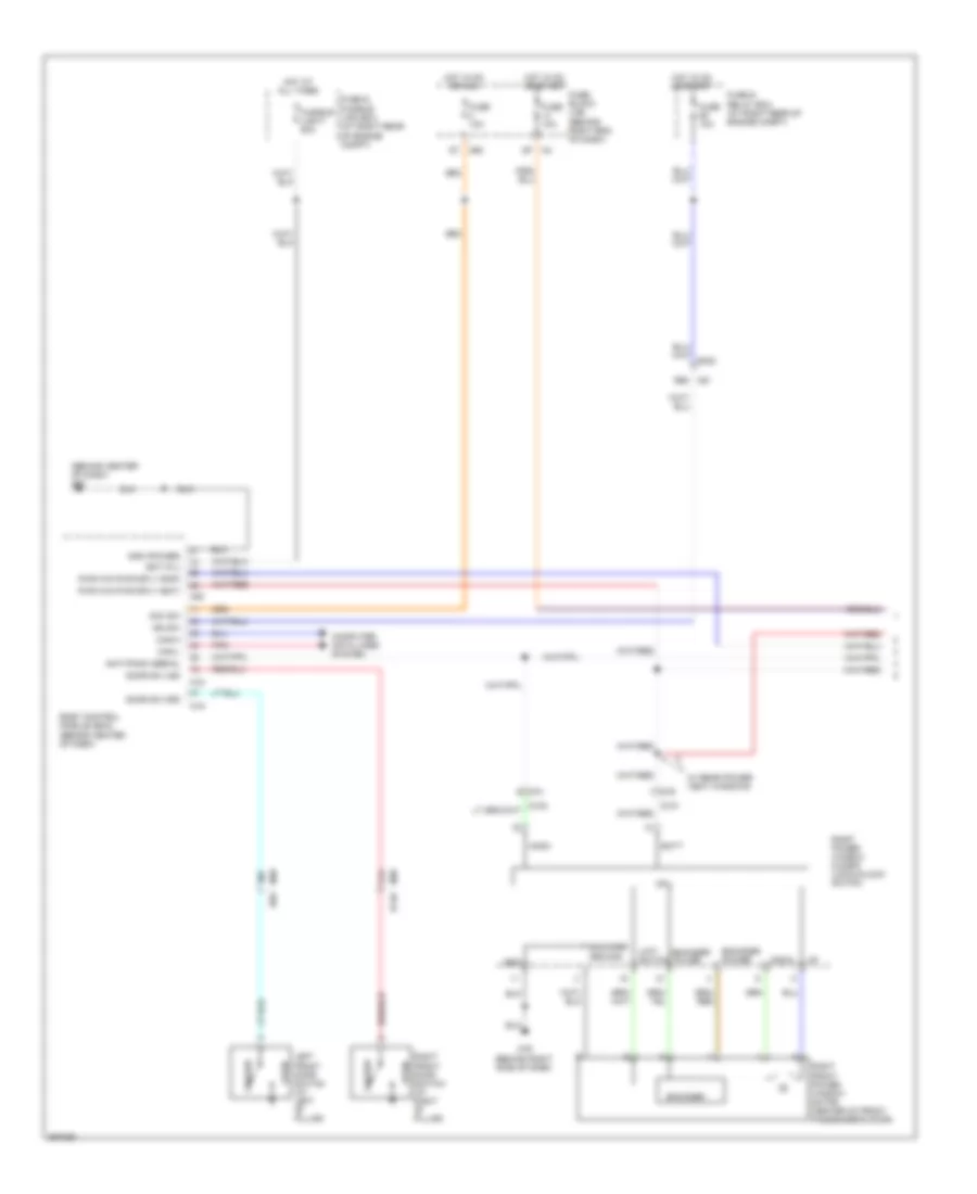 Power Windows Wiring Diagram 1 of 2 for Nissan Armada SL 2014