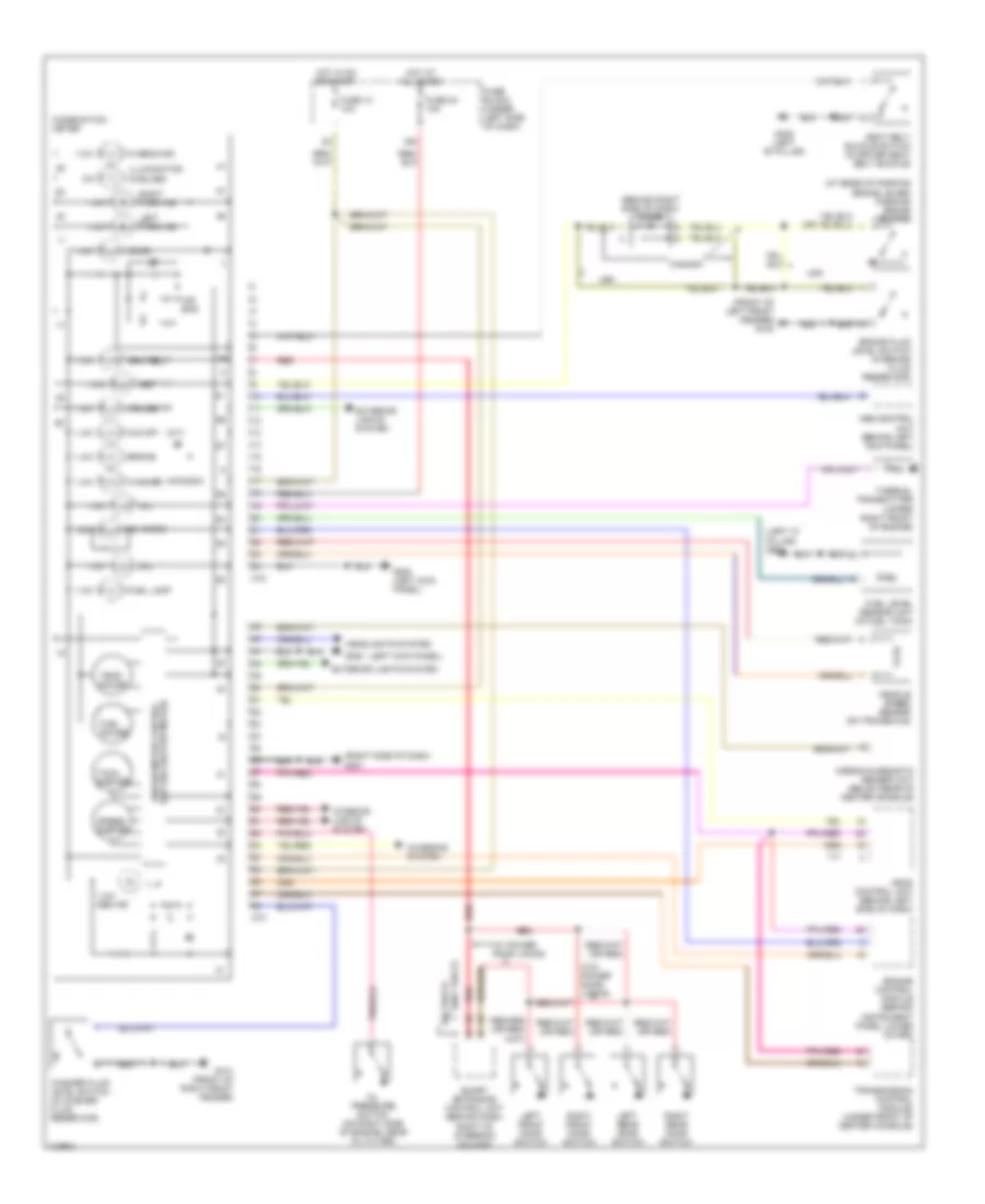 Instrument Cluster Wiring Diagram for Nissan Altima GLE 2001