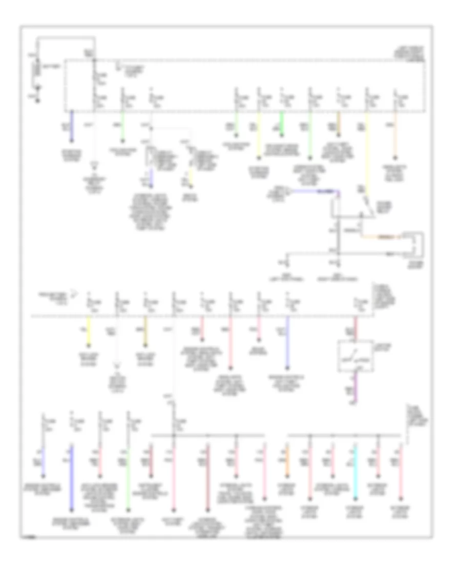 Power Distribution Wiring Diagram 1 of 2 for Nissan Altima GLE 2001