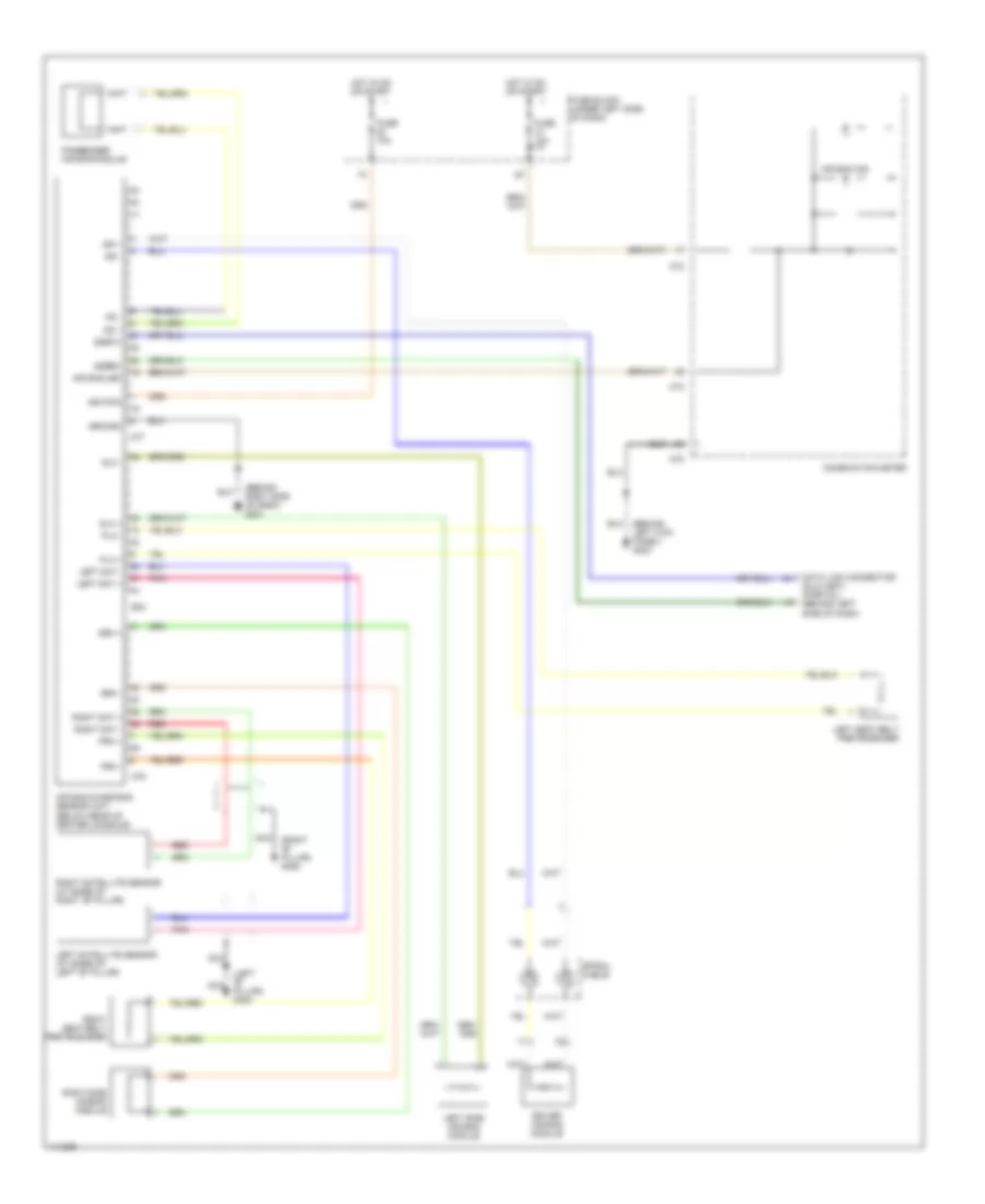 Supplemental Restraint Wiring Diagram for Nissan Altima GLE 2001