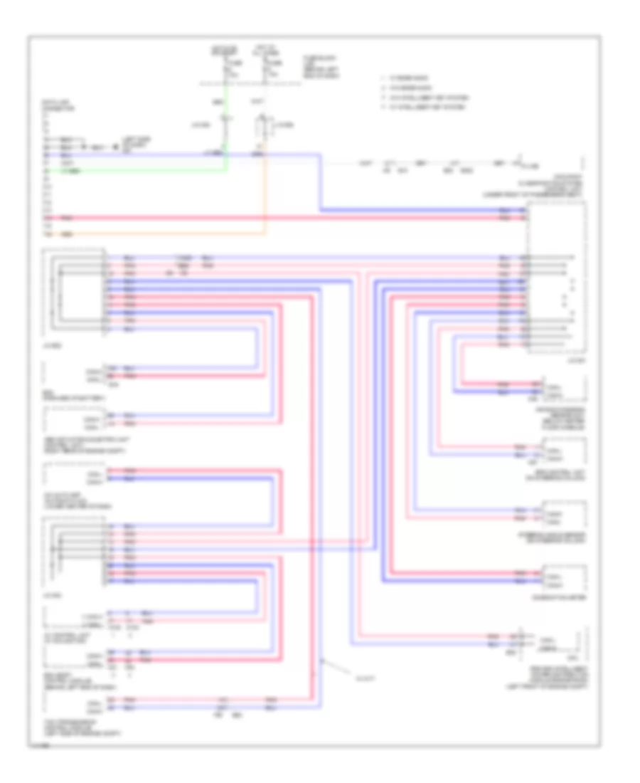 Computer Data Lines Wiring Diagram for Nissan Sentra FE+SV 2014