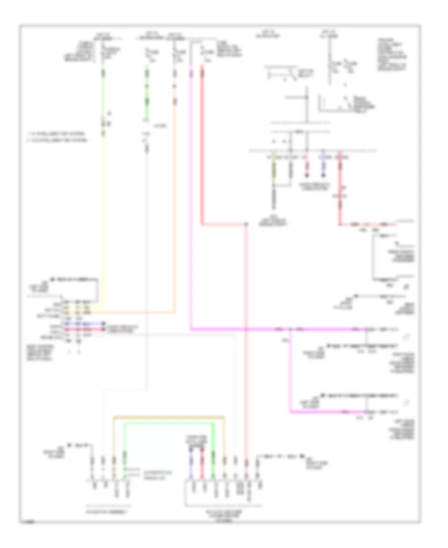 Defoggers Wiring Diagram for Nissan Sentra FE+SV 2014