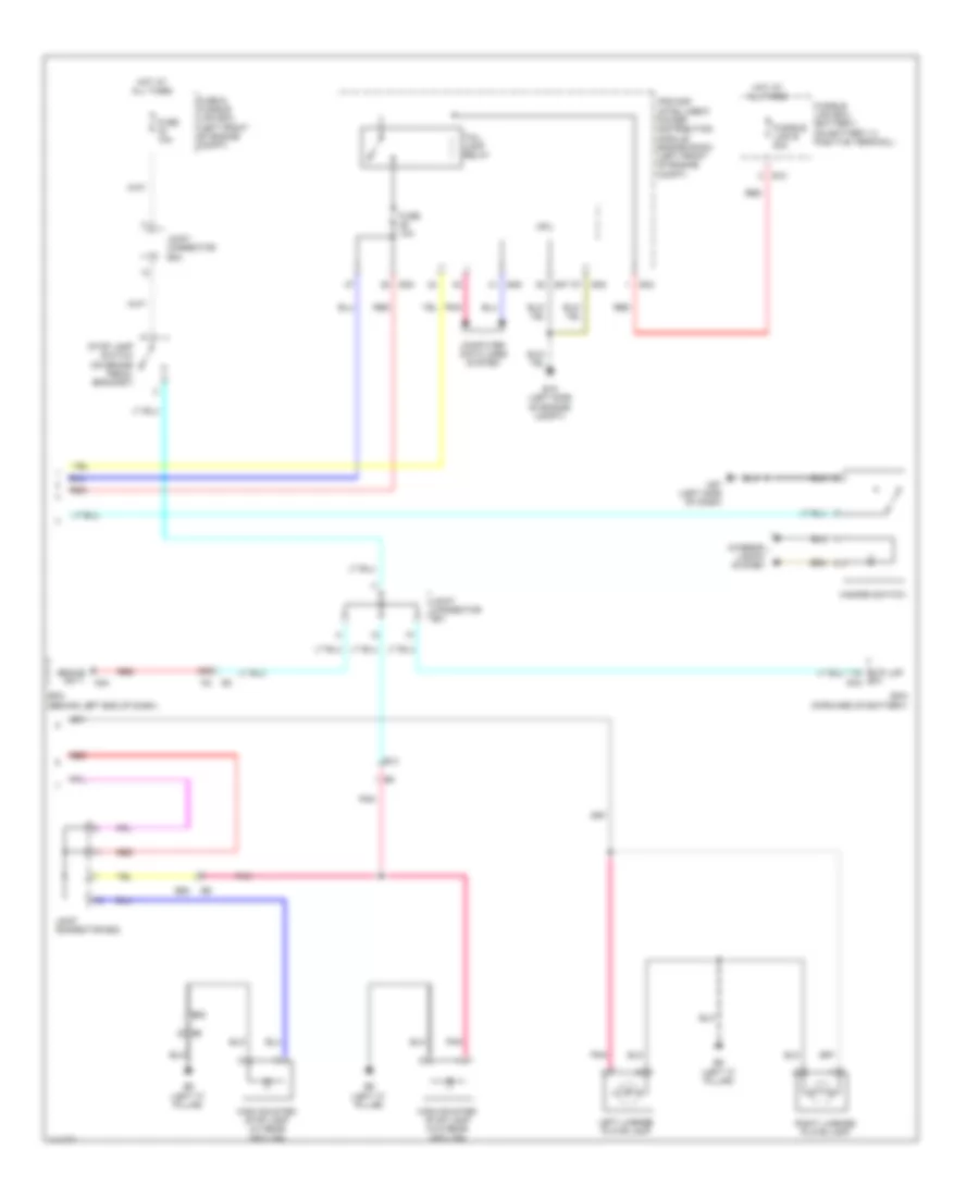 Exterior Lamps Wiring Diagram (3 of 3) for Nissan Sentra FE+SV 2014