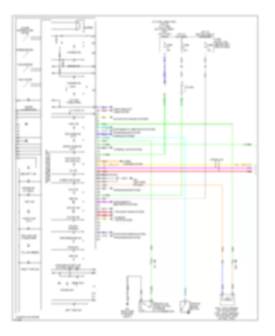 Instrument Cluster Wiring Diagram 1 of 2 for Nissan Sentra FE SV 2014
