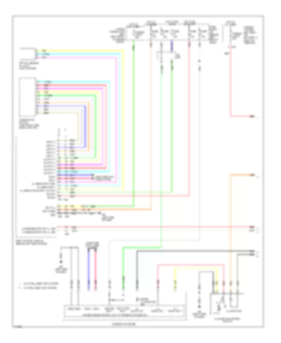 Instrument Illumination Wiring Diagram (1 of 2) for Nissan Sentra FE+SV 2014