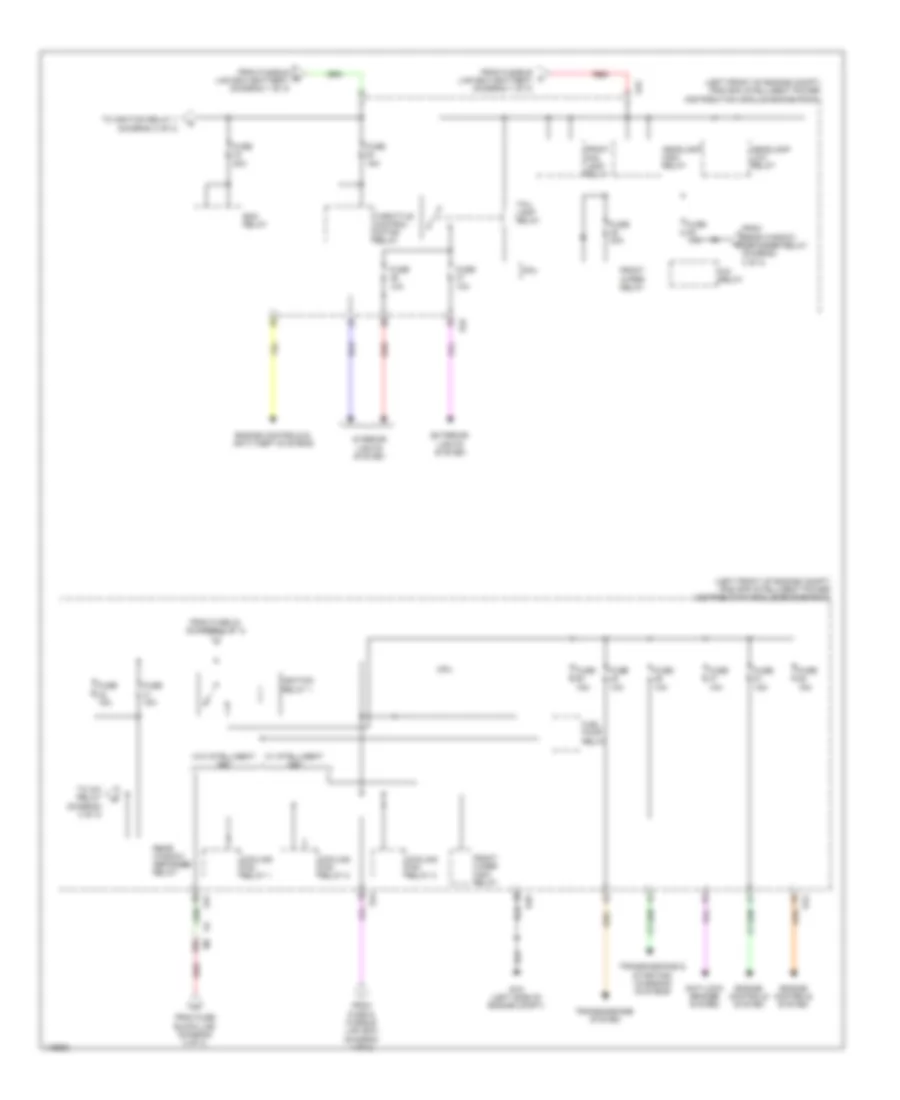 Power Distribution Wiring Diagram (3 of 3) for Nissan Sentra FE+SV 2014