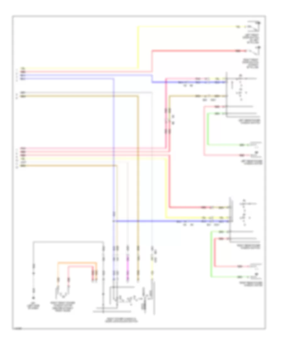Power Windows Wiring Diagram 2 of 2 for Nissan Sentra FE SV 2014