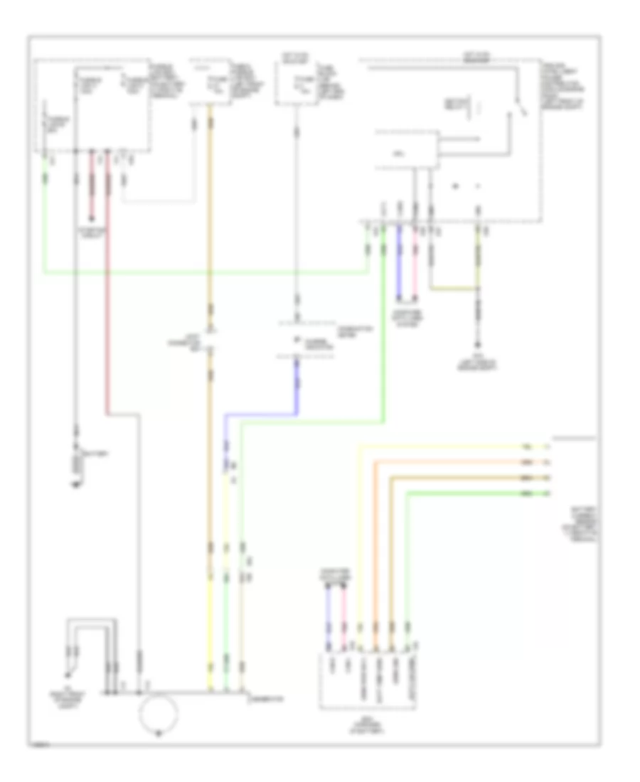 Charging Wiring Diagram for Nissan Sentra FE SV 2014