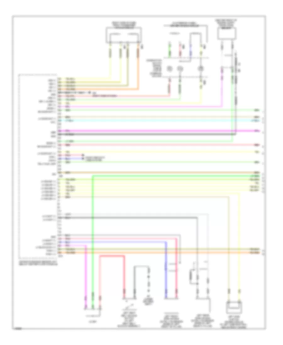 Supplemental Restraints Wiring Diagram 1 of 3 for Nissan Sentra FE SV 2014