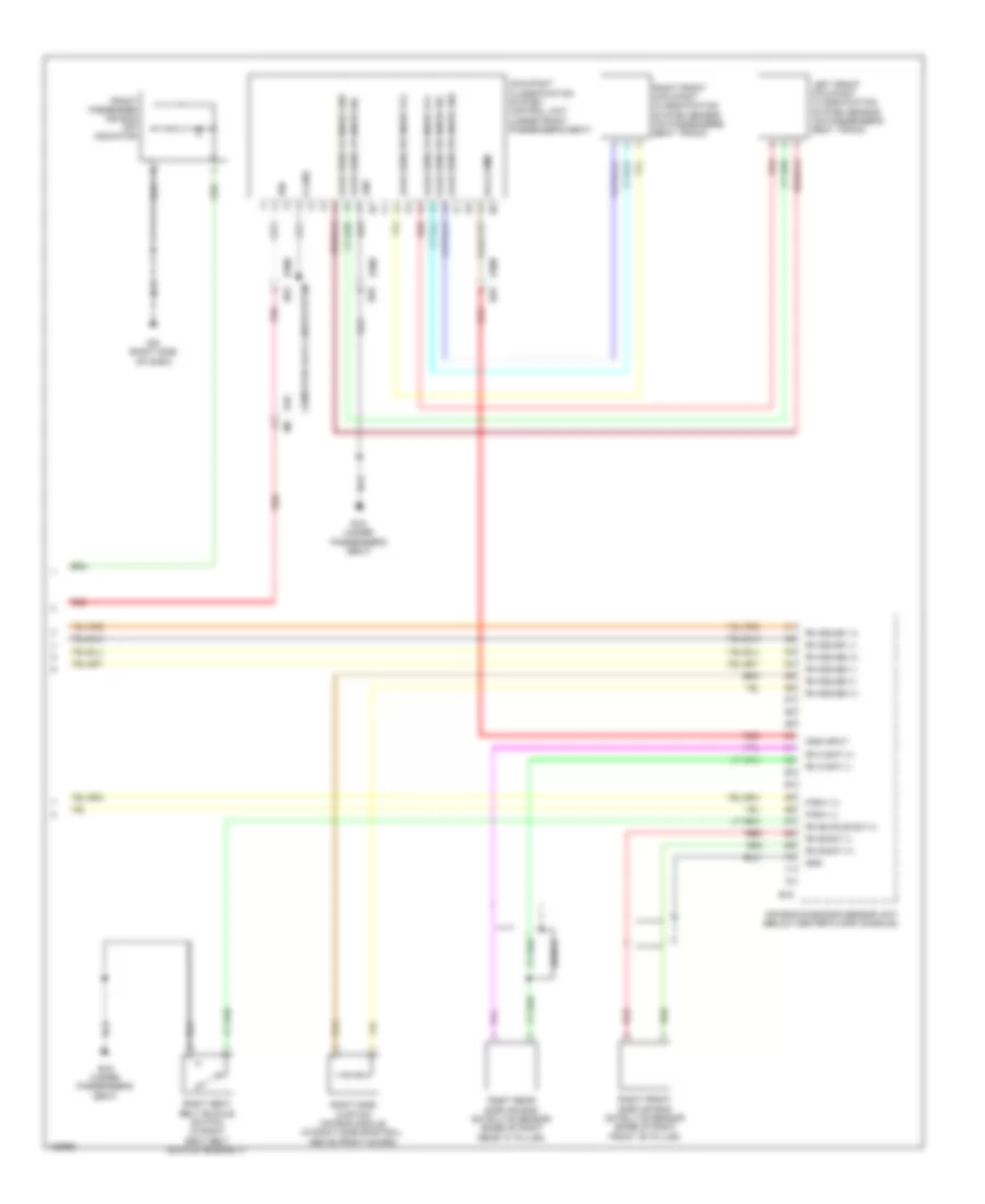 Supplemental Restraints Wiring Diagram (3 of 3) for Nissan Sentra FE+SV 2014