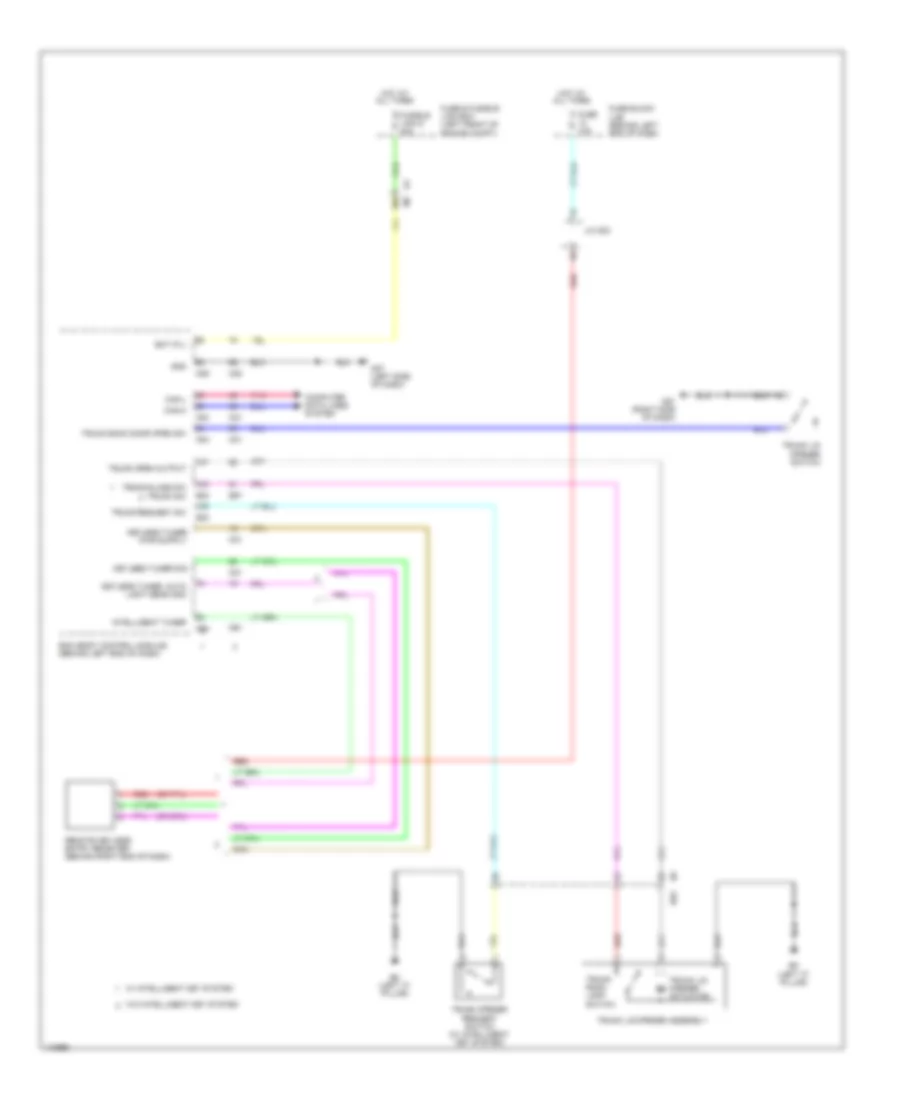 Trunk Release Wiring Diagram for Nissan Sentra FE+SV 2014