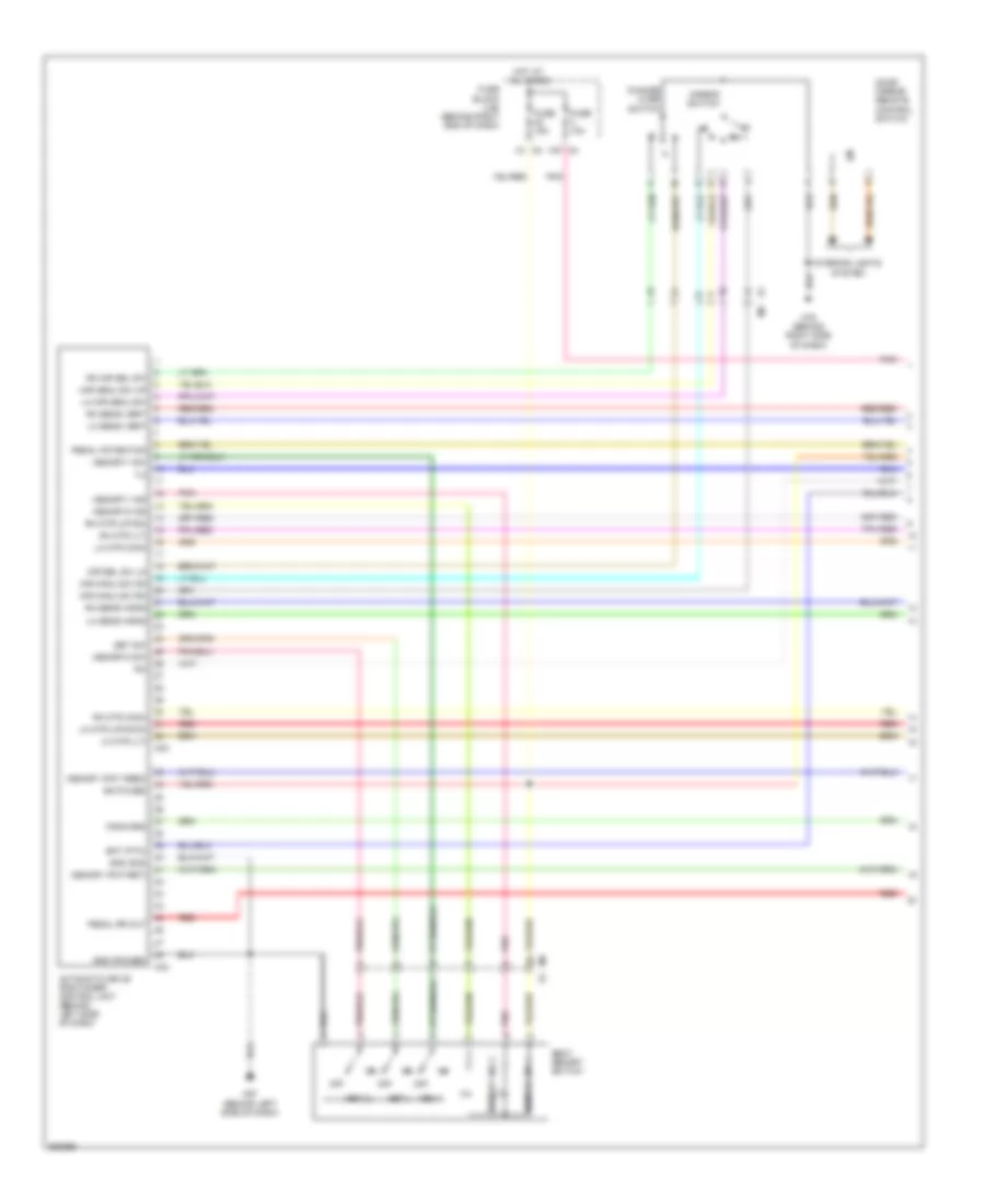 Memory Systems Wiring Diagram 1 of 3 for Nissan Titan S 2011