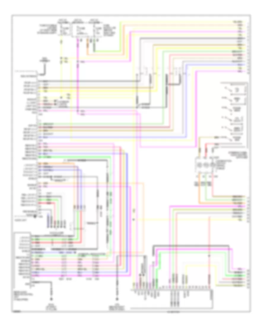 Navigation Wiring Diagram 1 of 5 for Nissan Titan S 2011
