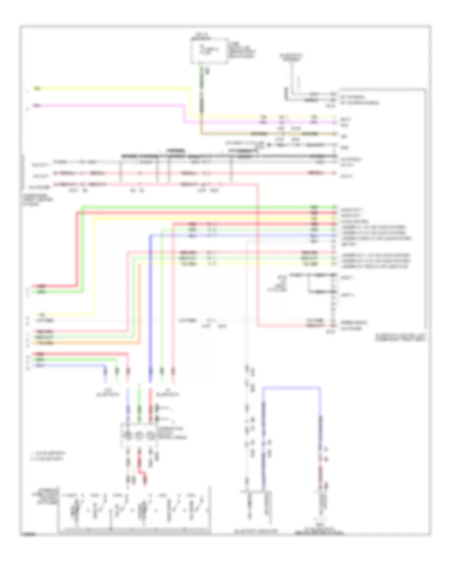 Mid Line Radio Wiring Diagram 2 of 2 for Nissan Titan S 2011