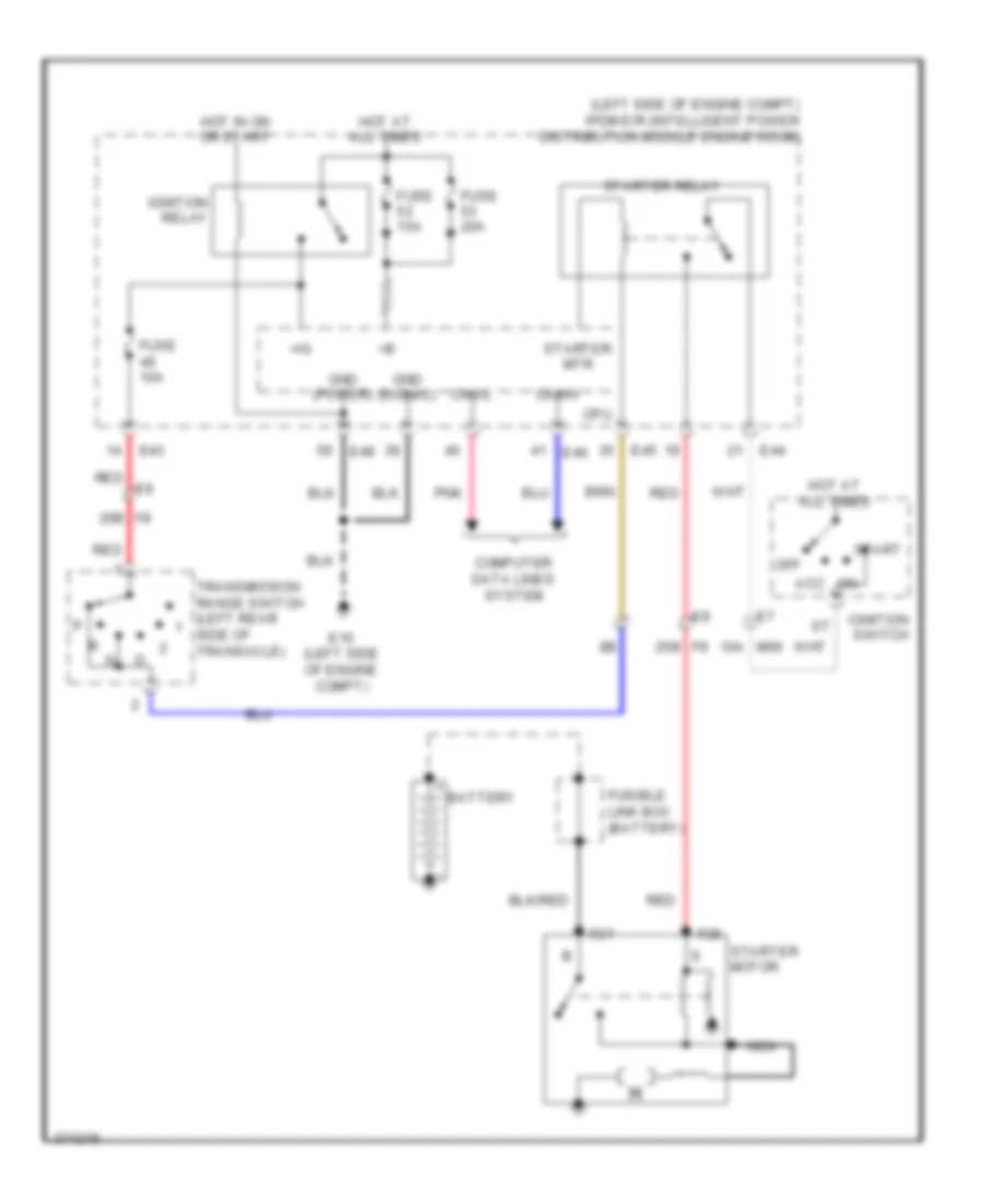 1.8L, Starting Wiring Diagram, CVT for Nissan Versa SL 2012