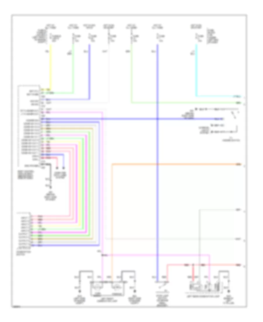 Exterior Lamps Wiring Diagram (1 of 2) for Nissan Versa 2009