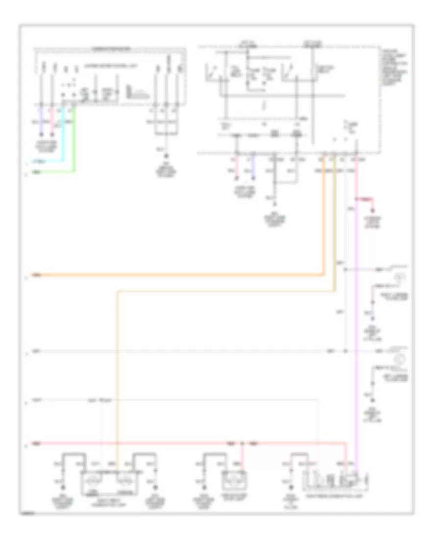 Exterior Lamps Wiring Diagram 2 of 2 for Nissan Versa 2009