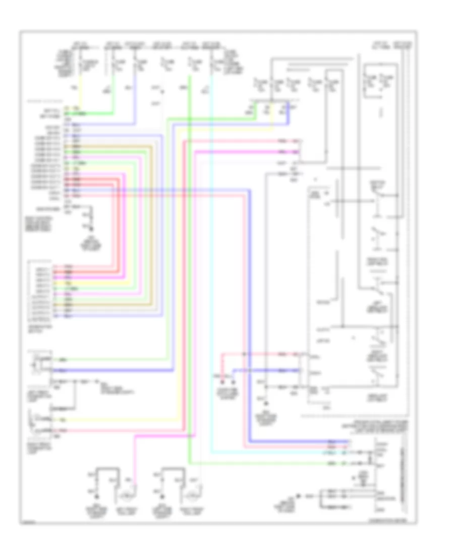 Headlights Wiring Diagram, without DRL for Nissan Versa 2009