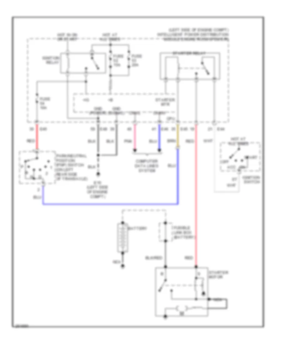 Starting Wiring Diagram A T for Nissan Versa 2009