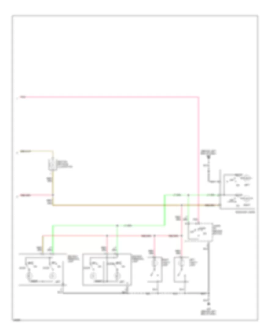 Courtesy Lamps Wiring Diagram with Rear Roof Console Assembly 2 of 2 for Nissan Quest SE 2007