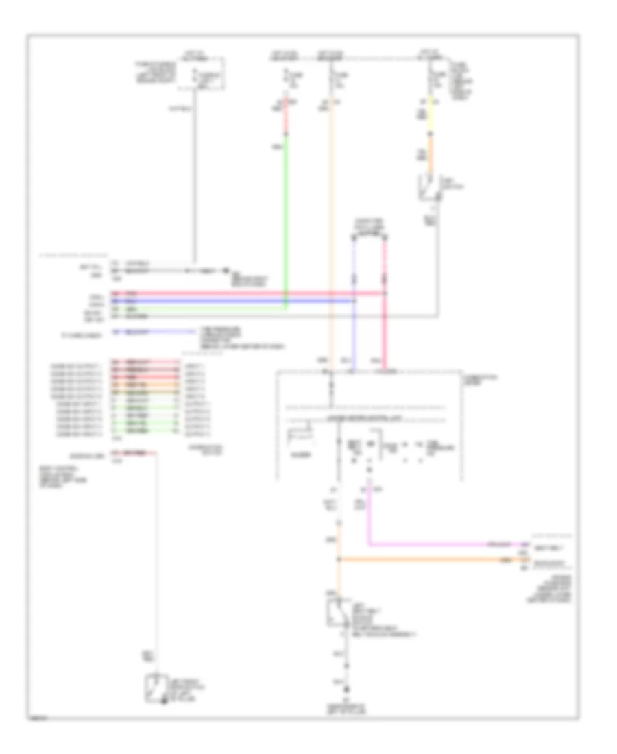 Warning Systems Wiring Diagram for Nissan Quest SE 2007