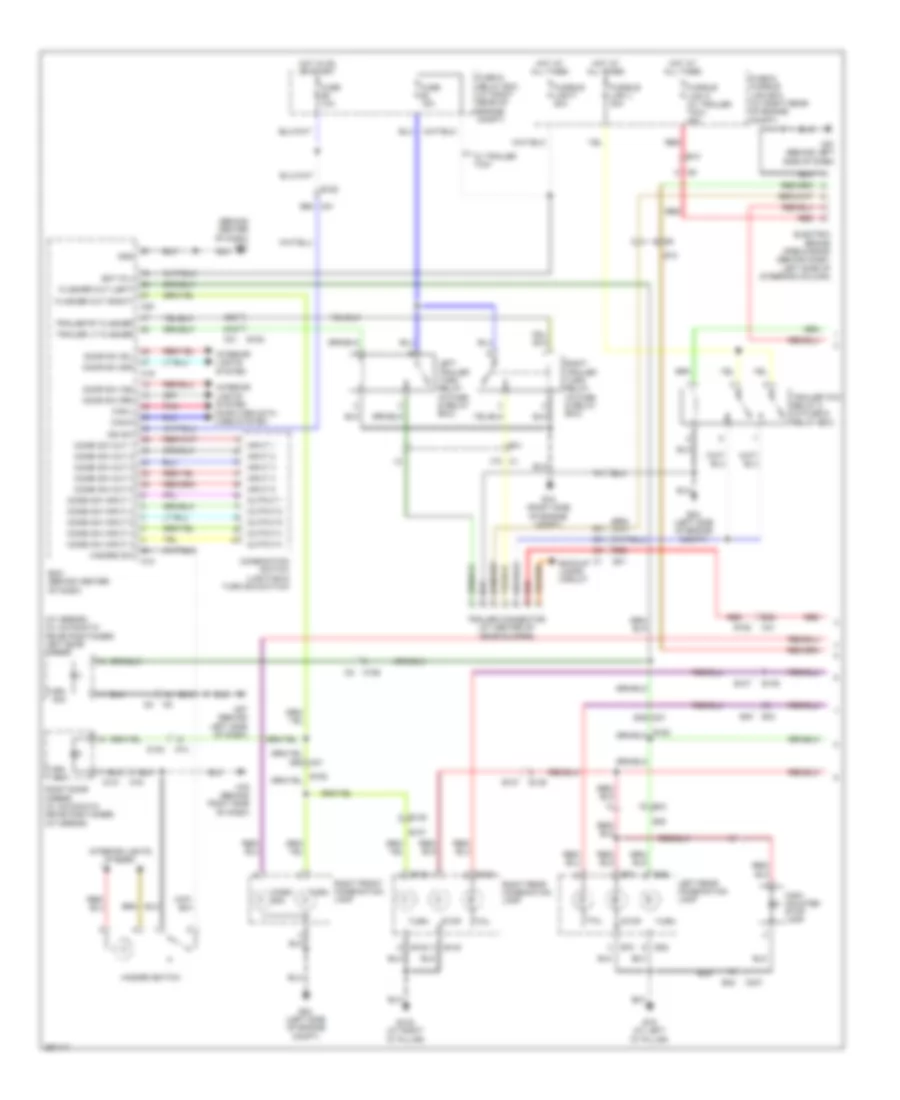 Exterior Lamps  Trailer Connector Wiring Diagram (1 of 2) for Nissan Armada SV 2014