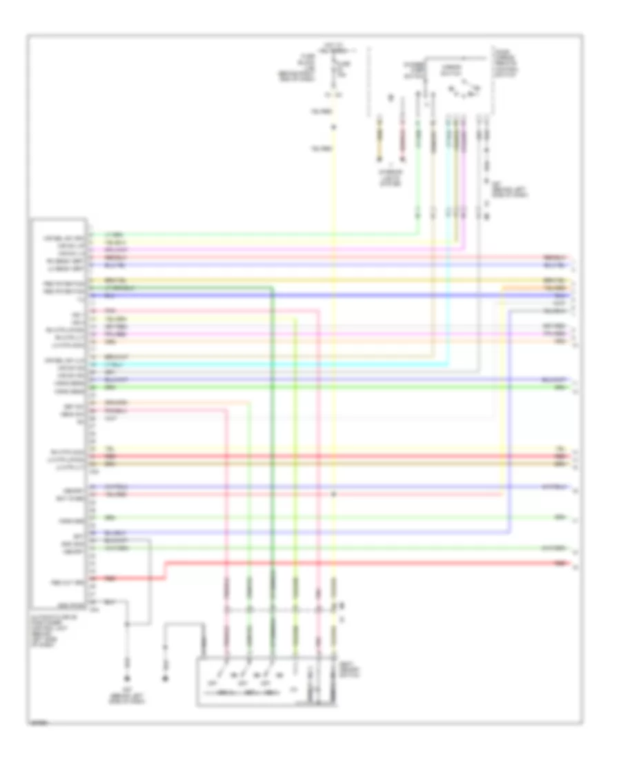 Memory Systems Wiring Diagram 1 of 3 for Nissan Armada SV 2014