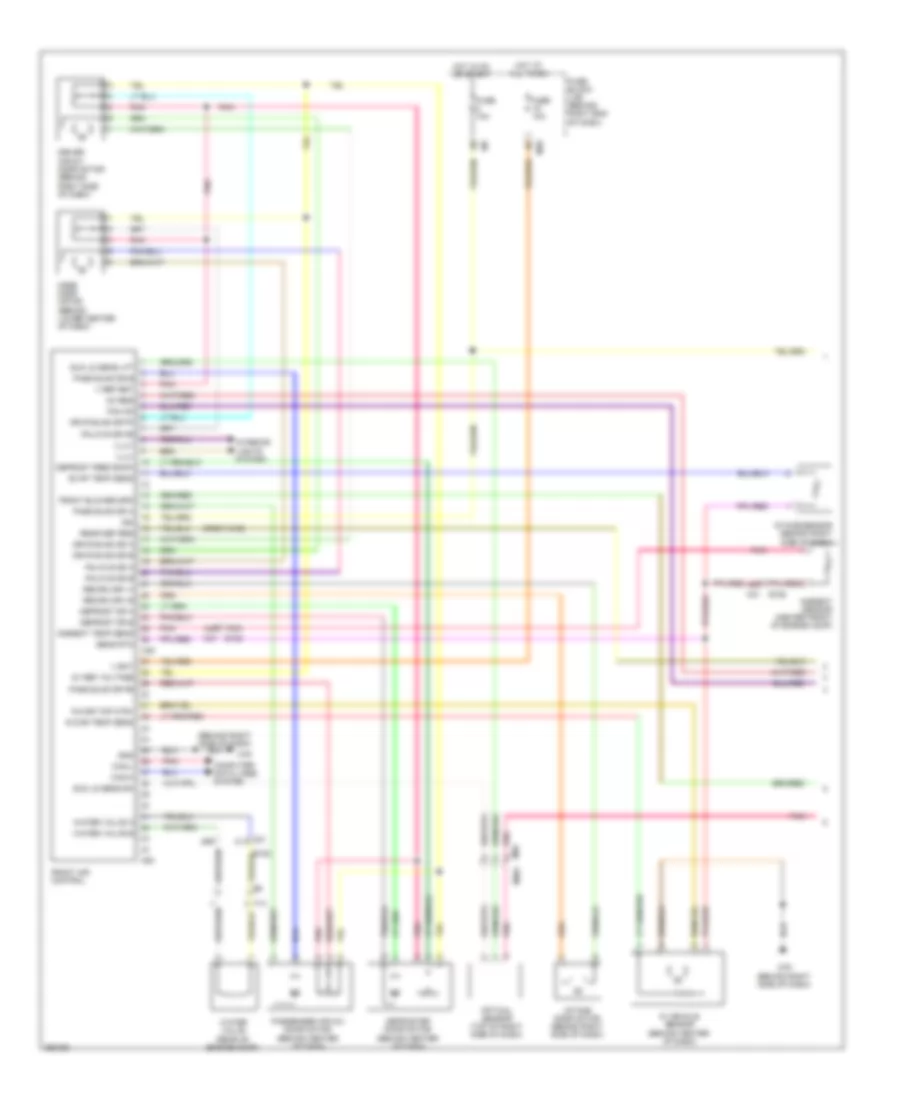 Automatic A C Wiring Diagram 1 of 2 for Nissan Titan SL 2011
