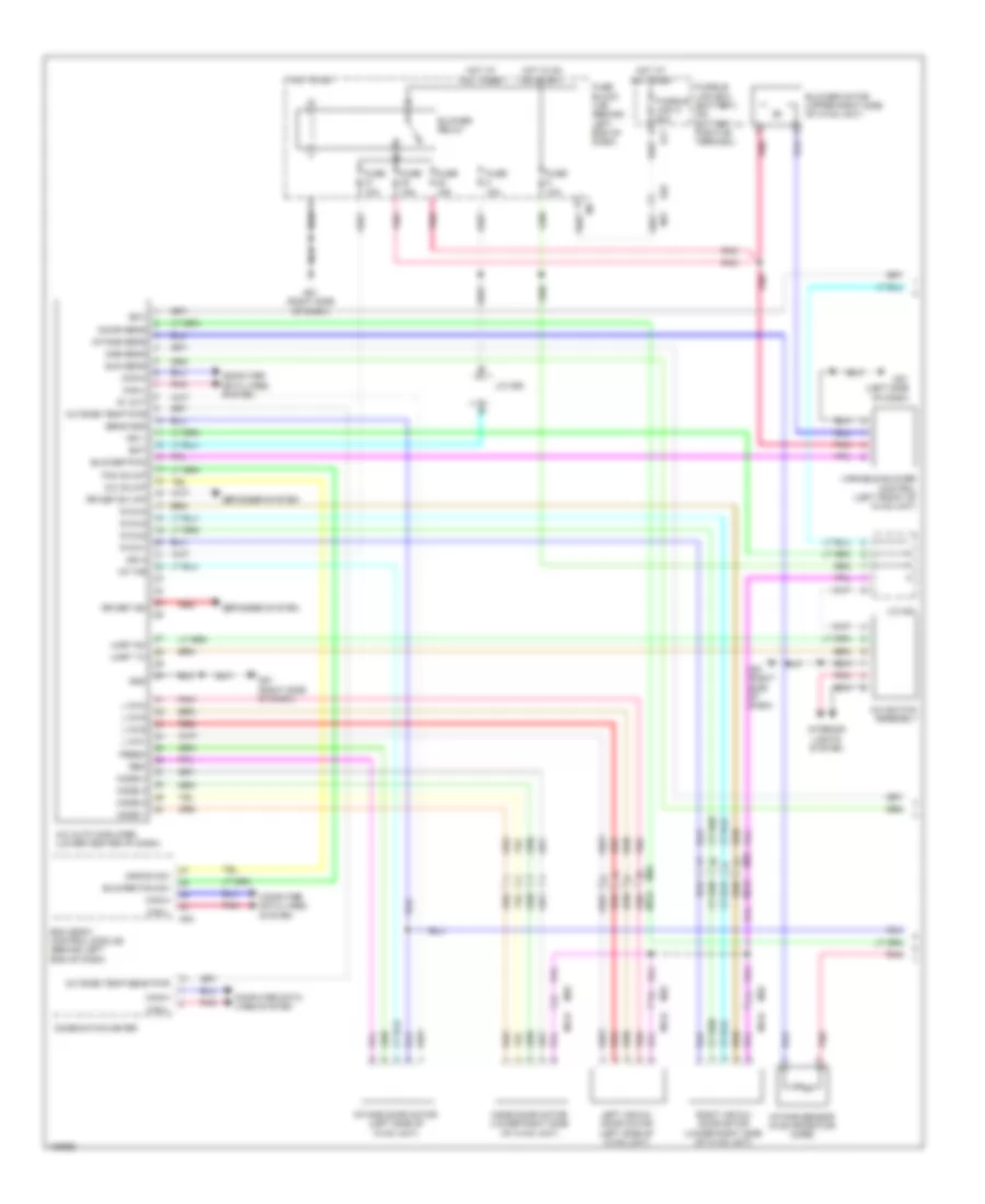 Automatic A C Wiring Diagram 1 of 2 for Nissan Sentra FE S 2014